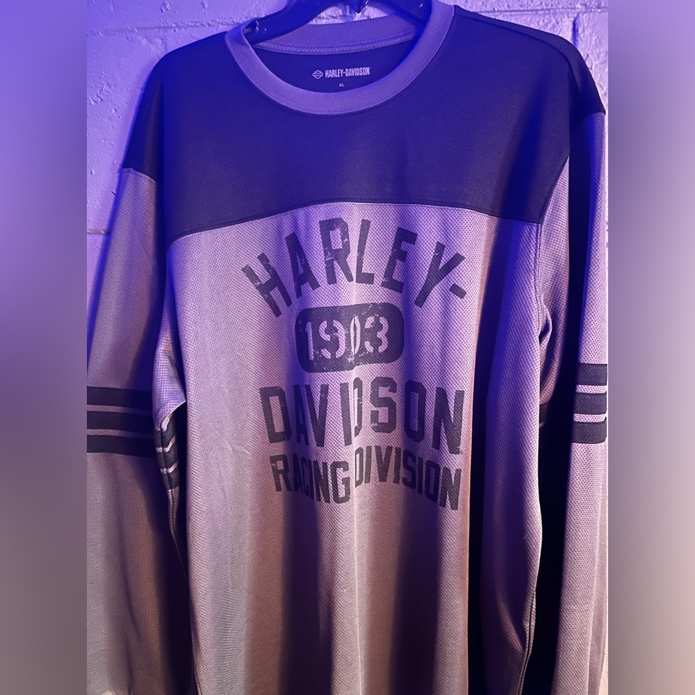 Harley-Davidson Racing Division Gray Long Sleeve Shirt